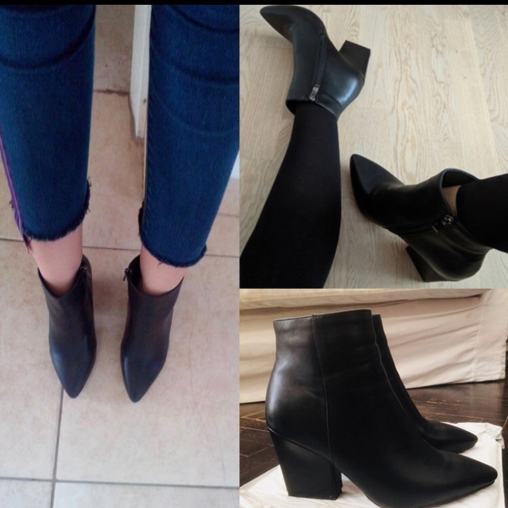 Point toe ankle Chelsea boots - Picture 3 of 4